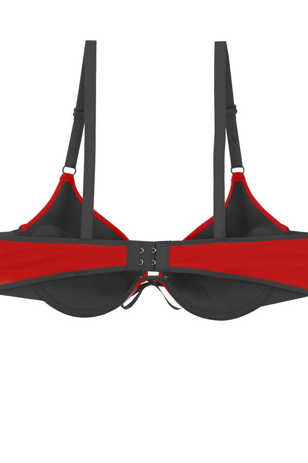 Ladies two tone tie up bra