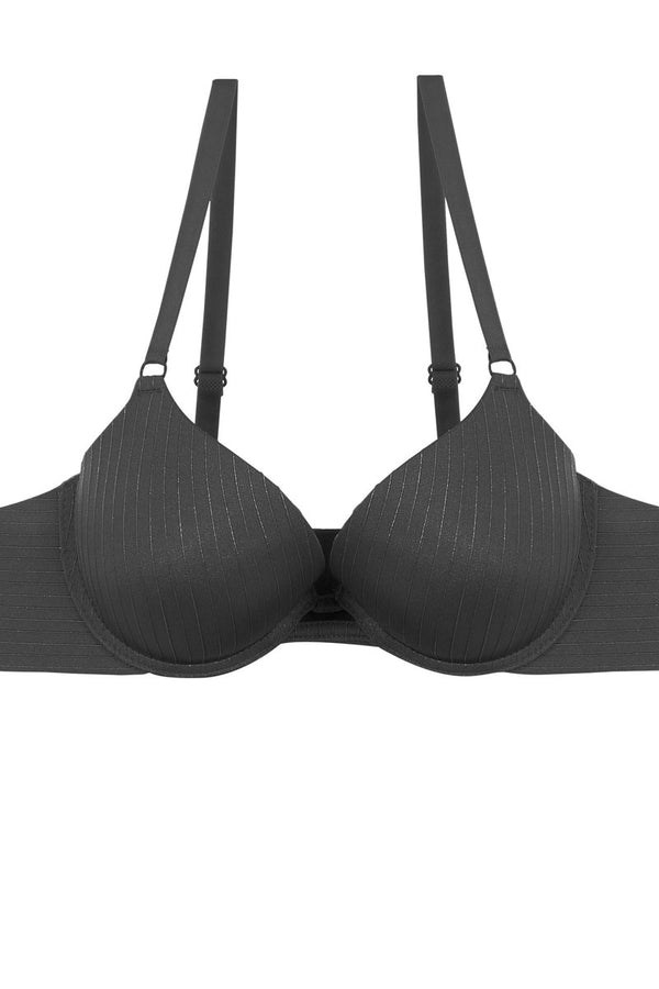 Ladies fashion plunge bra w/underwire