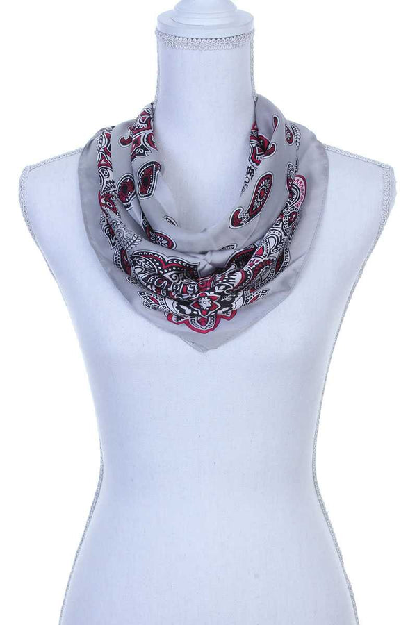 Paisley pattern bandanna scarf