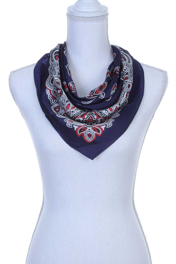 Paisley pattern bandanna scarf