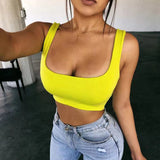 Women Solid Halter Women Summer Camis Backless Tank Tops