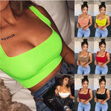 Women Solid Halter Women Summer Camis Backless Tank Tops