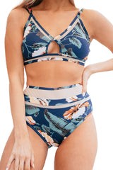 Floral High Waisted Two-piece Bikini