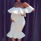 Maternity Off Shoulders Gown for Baby Shower