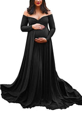 Maternity Off Shoulders Gown for Baby Shower