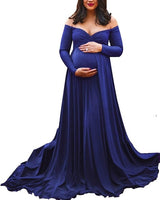 Maternity Off Shoulders Gown for Baby Shower