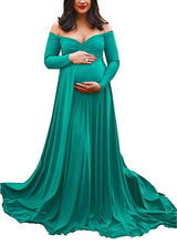 Maternity Off Shoulders Gown for Baby Shower