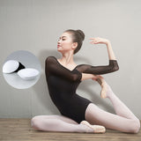 Women Black Mesh Dance Leotards