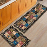 Hallway Geometric Bath & Kitchen Mat