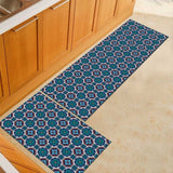 Hallway Geometric Bath & Kitchen Mat