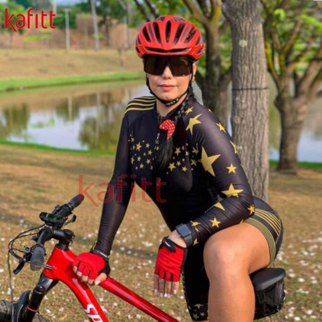 Pro Team Women's Long-sleeved Cycling Suits