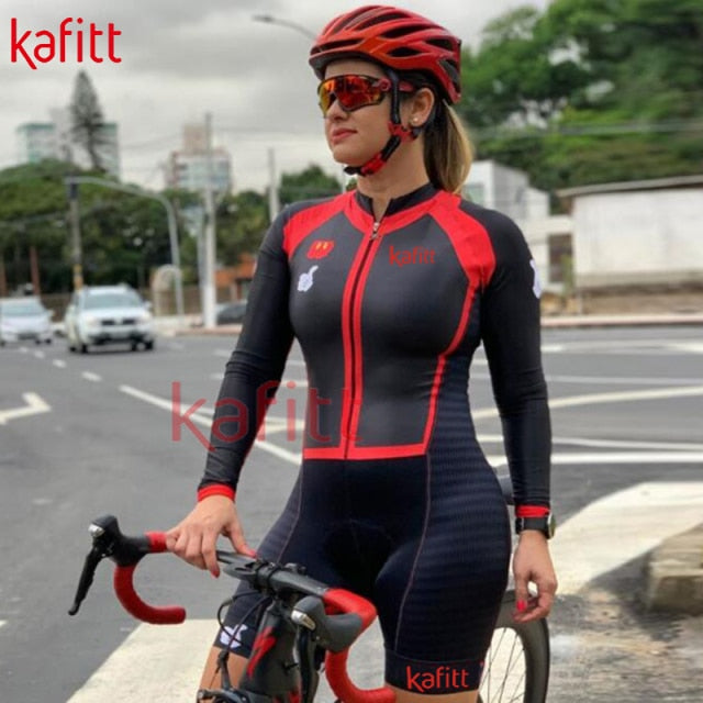 Pro Team Women's Long-sleeved Cycling Suits