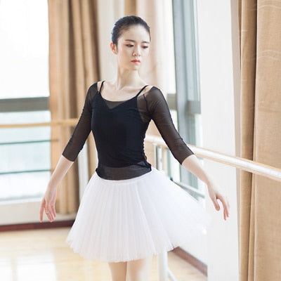 Ballet Tops Women Mesh Leotard