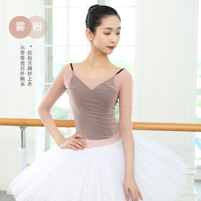 Ballet Tops Women Mesh Leotard