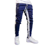 Jogging Pants Block Zip Pockets