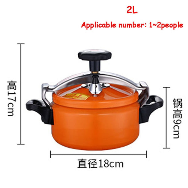 Aluminum Pressure Cooker 2/3L Explosion-Proof Pot