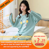 Spring Autumn Women's Pajama Set