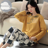 Spring Autumn Women's Pajama Set