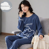 Spring Autumn Women's Pajama Set