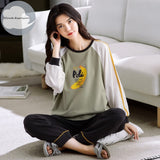 Spring Autumn Women's Pajama Set