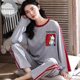 Spring Autumn Women's Pajama Set