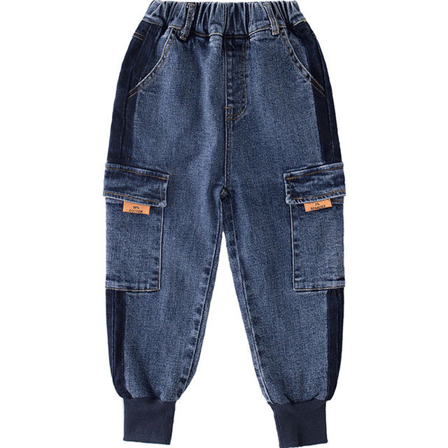 Teenage Boys Pants New Year Kids Boy Patchwork Jeans