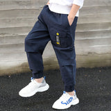 Joggers Boy Cargo Pants Kids Spring