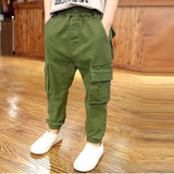 Joggers Boy Cargo Pants Kids Spring