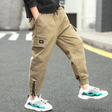 Joggers Boy Cargo Pants Kids Spring