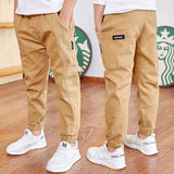 Joggers Boy Cargo Pants Kids Spring