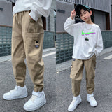 Joggers Boy Cargo Pants Kids Spring