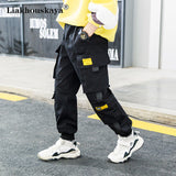 Joggers Boy Cargo Pants Kids Spring