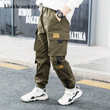 Joggers Boy Cargo Pants Kids Spring